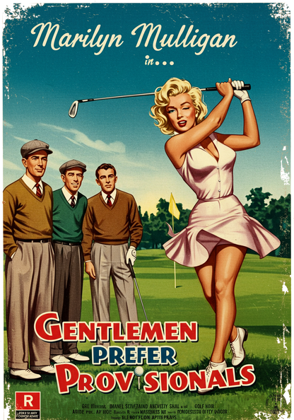GENTLEMEN PREFER PROVISIONALS T-Shirt - Starring MARILYN MULLIGAN