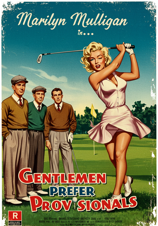 GENTLEMEN PREFER PROVISIONALS T-Shirt - Starring MARILYN MULLIGAN