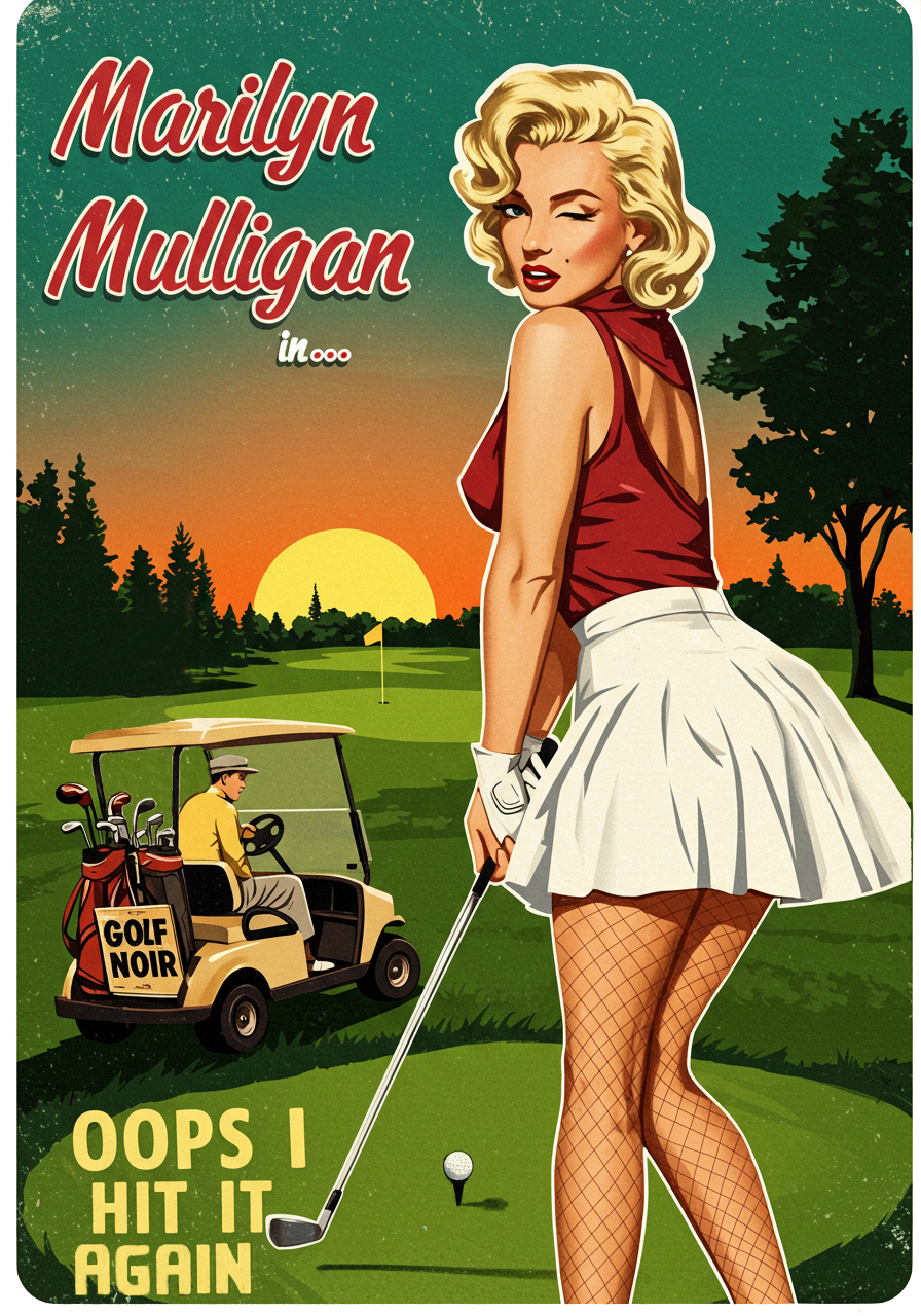 Oops I Hit It Again T-Shirt - Starring MARILYN MULLIGAN