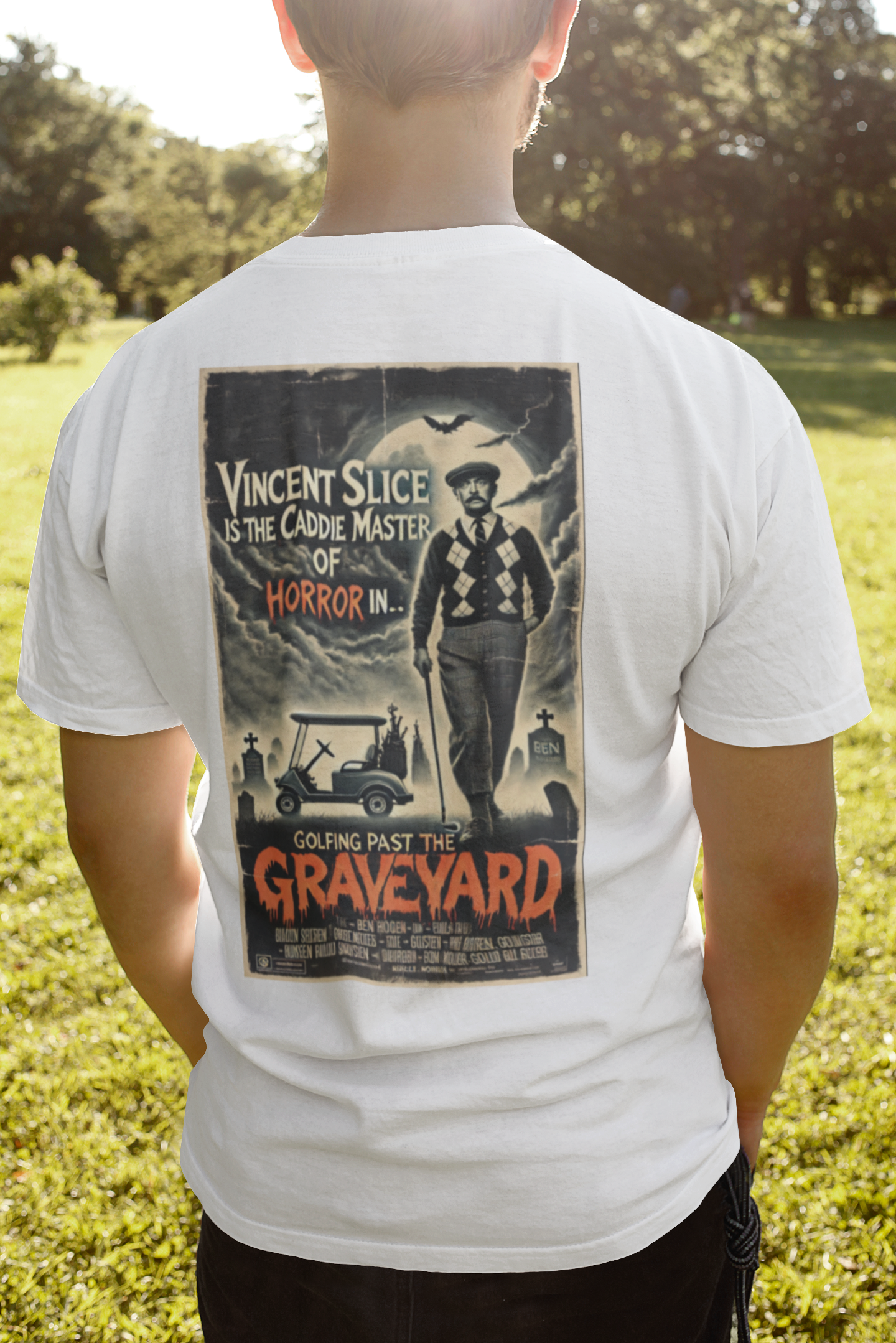 GOLFING PAST THE GRAVEYARD T-Shirt - Starring VINCENT SLICE
