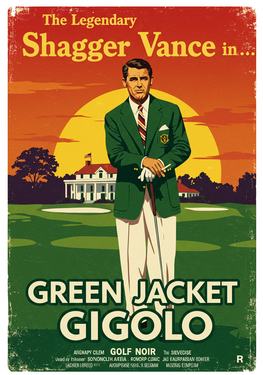 GREEN JACKET GIGOLO T-Shirt - Starring THE LEGENDARY SHAGGER VANCE