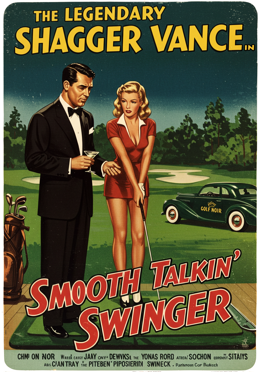 SMOOTH TALKIN' SWINGER T-Shirt - Starring THE LEGENDARY SHAGGER VANCE