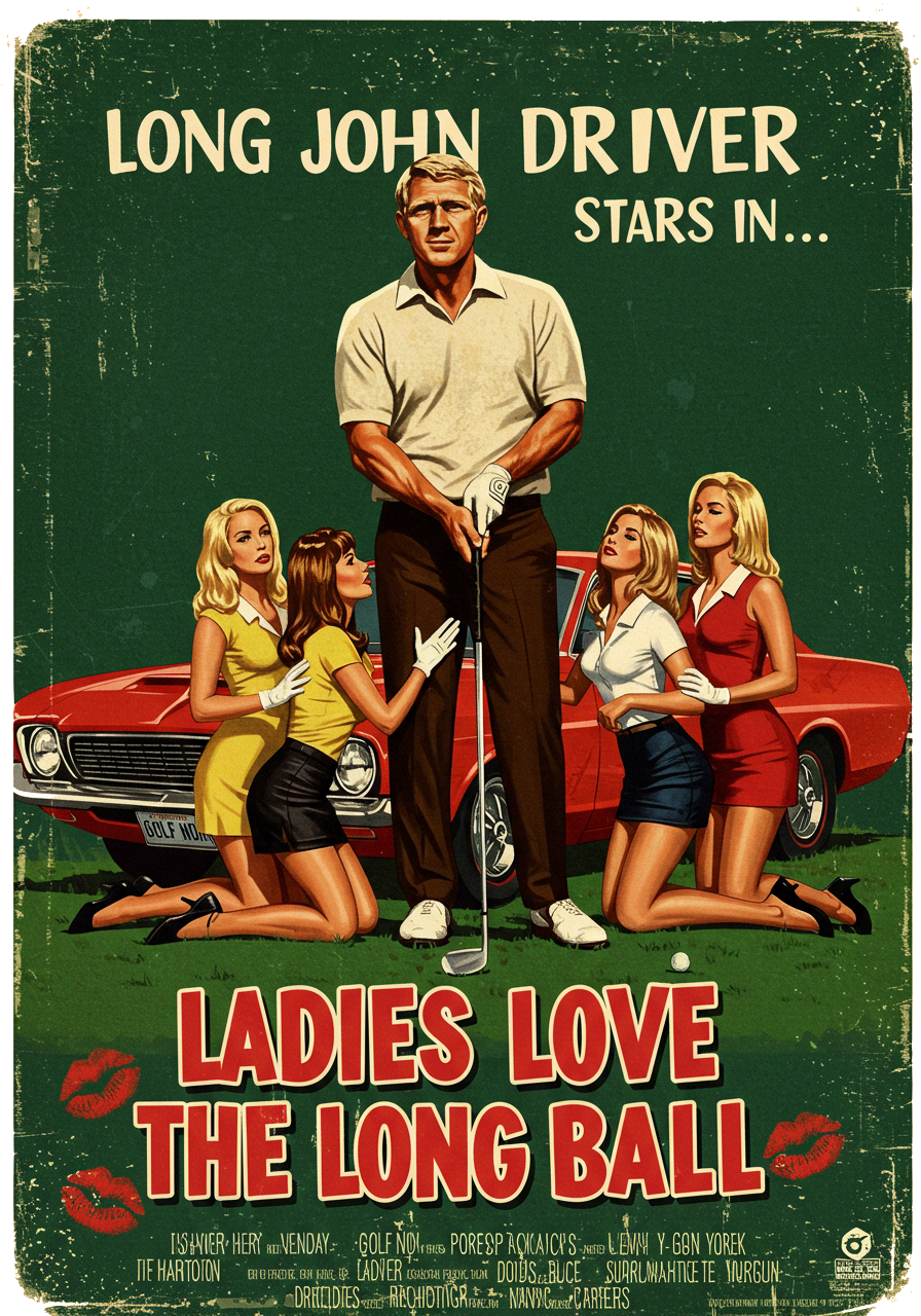 LADIES LOVE THE LONG BALL T-Shirt - Starring LONG JOHN DRIVER