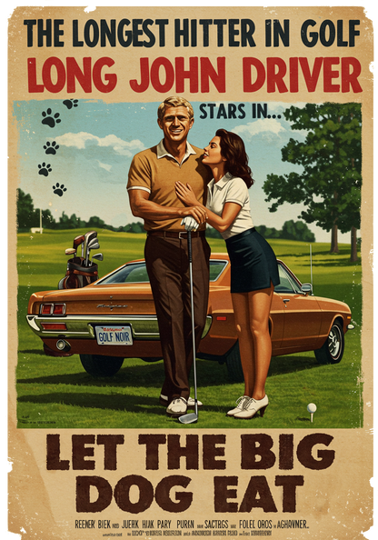 LET THE BIG DOG EAT T-Shirt - Starring LONG JOHN DRIVER