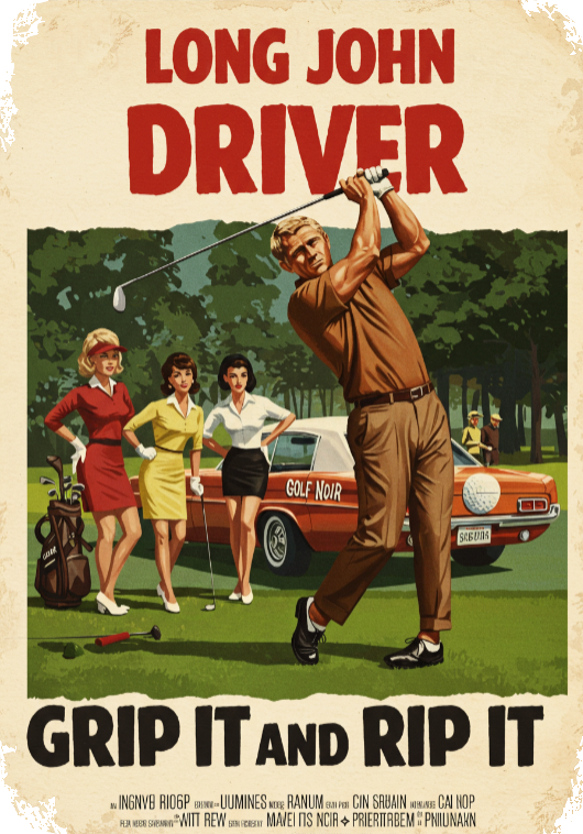 GRIP IT AND RIP IT T-Shirt - Starring Long John Driver