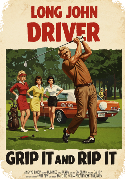 GRIP IT AND RIP IT T-Shirt - Starring Long John Driver