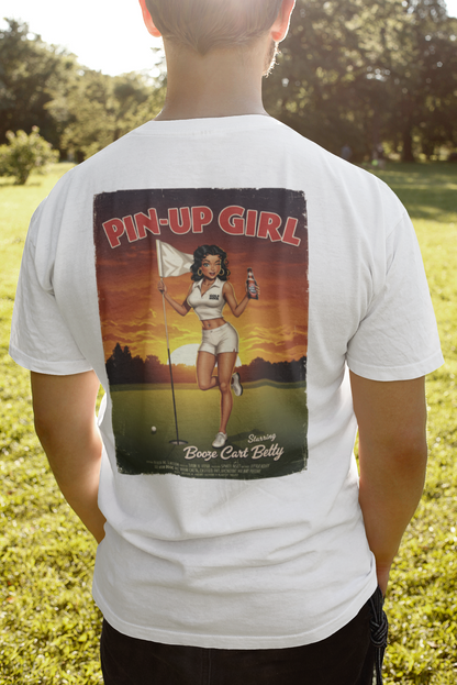 PIN-UP GIRL T-Shirt - Starring BOOZE CART BETTY