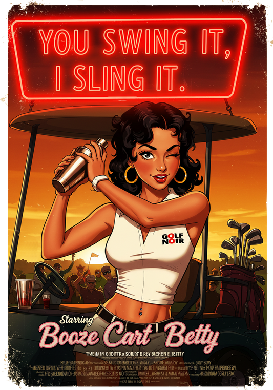 YOU SWING IT, I SLING IT T-Shirt - Starring BOOZE CART BETTY