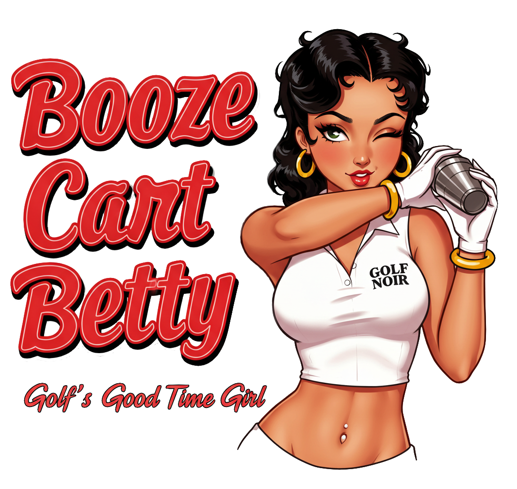 BOOZE CART BETTY T-Shirt - GOLF'S GOOD TIME GIRL