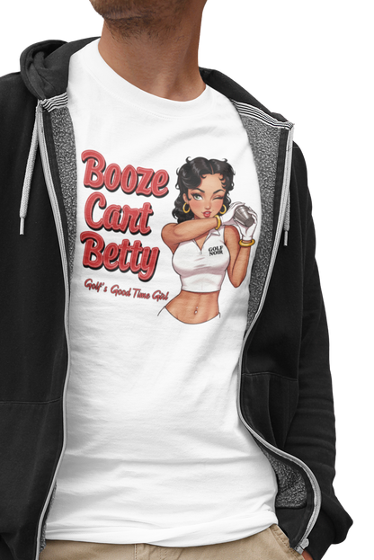 BOOZE CART BETTY T-Shirt - GOLF'S GOOD TIME GIRL
