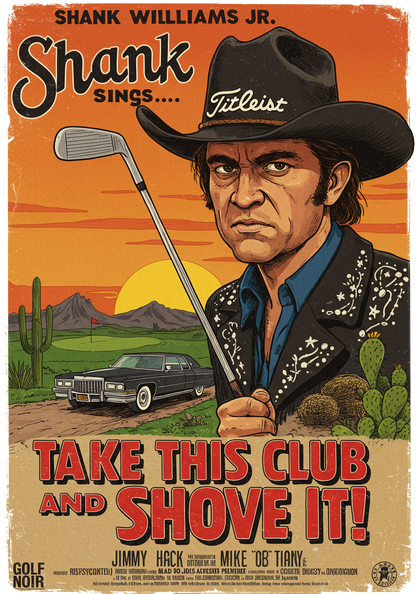 TAKE THIS CLUB AND SHOVE IT T-Shirt - Starring SHANK WILLIAMS JR.