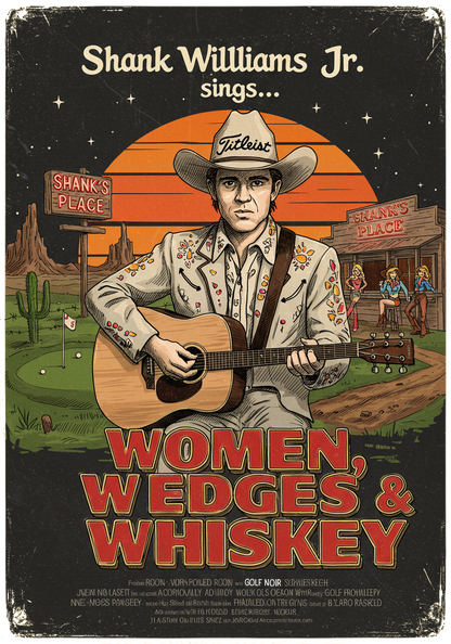 WOMEN, WEDGES, & WHISKEY T-Shirt - Starring SHANK WILLIAMS JR.