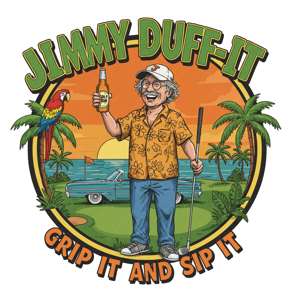 GRIP IT AND SIP IT T-Shirt - Starring JIMMY DUFF-IT