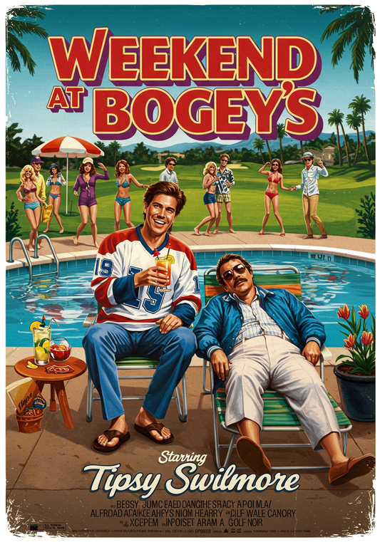 WEEKEND AT BOGEY'S T-Shirt - Starring TIPSY SWILMORE