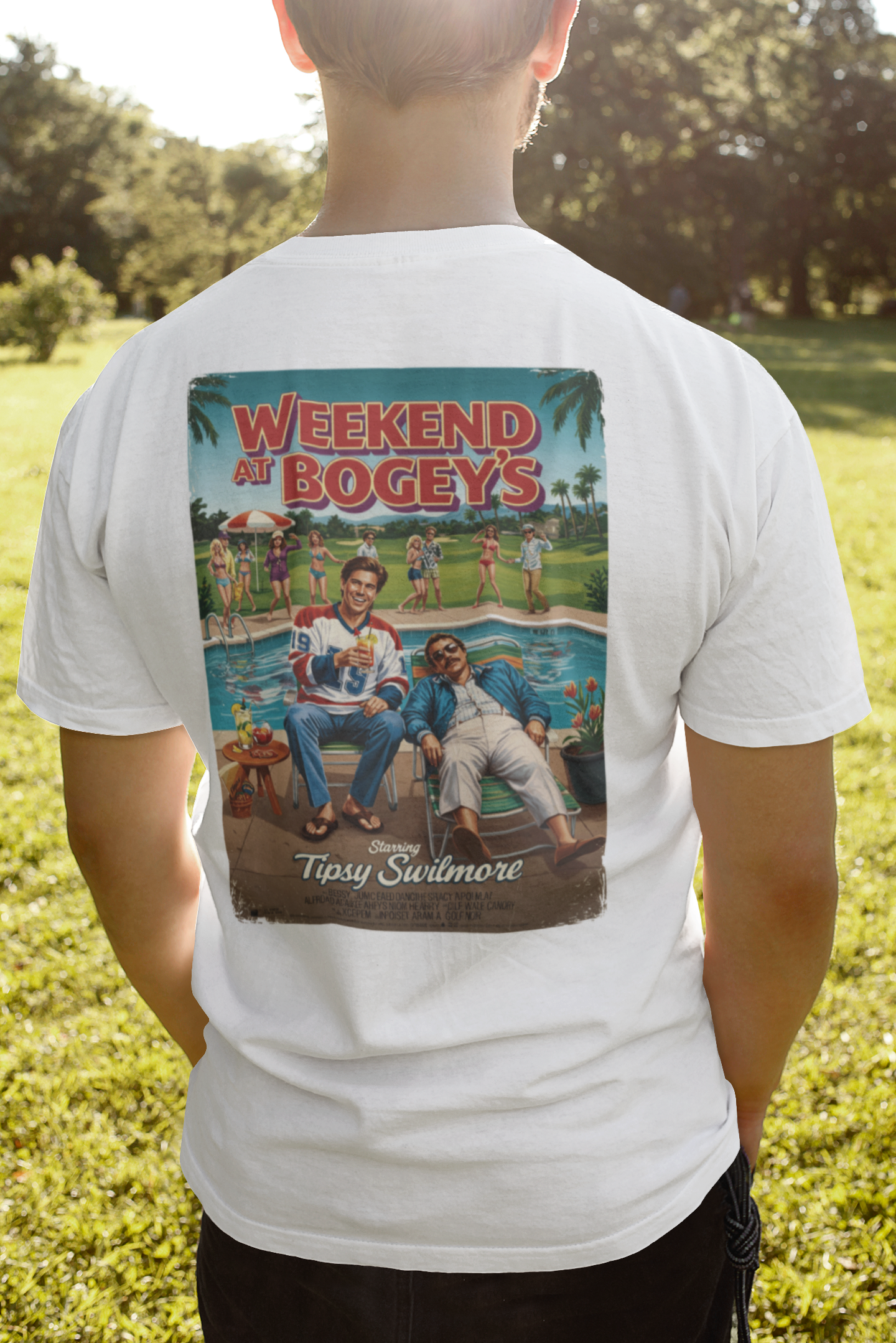 WEEKEND AT BOGEY'S T-Shirt - Starring TIPSY SWILMORE