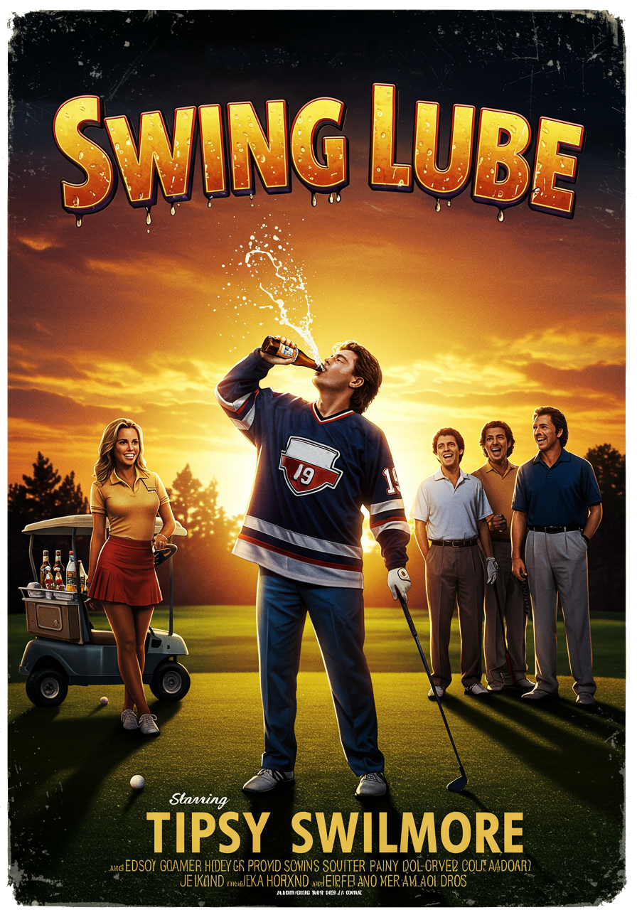 SWING LUBE T-Shirt - Starring TIPSY SWILMORE