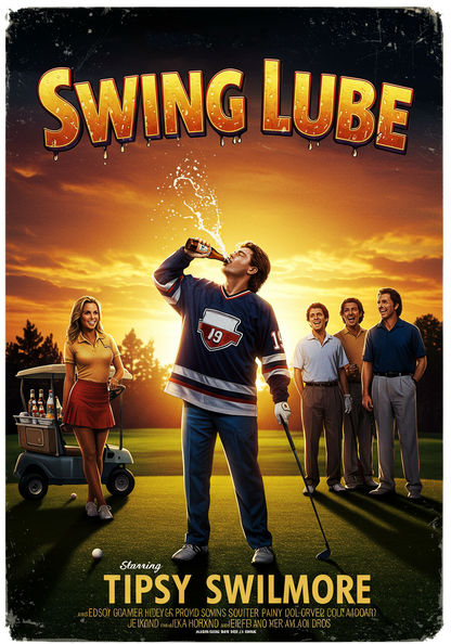 SWING LUBE T-Shirt - Starring TIPSY SWILMORE