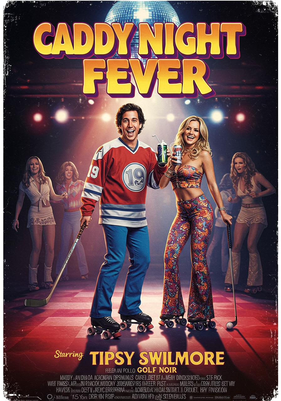 CADDY NIGHT FEVER T-Shirt - Starring TIPSY SWILMORE