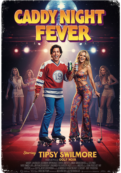 CADDY NIGHT FEVER T-Shirt - Starring TIPSY SWILMORE