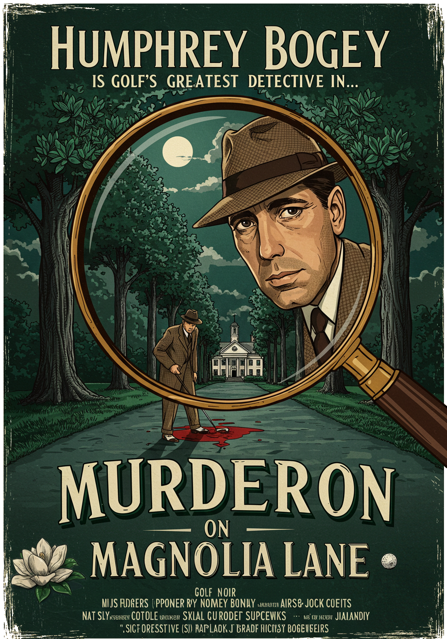 MURDER ON MAGNOLIA LANE T-Shirt - Starring HUMPHREY BOGEY