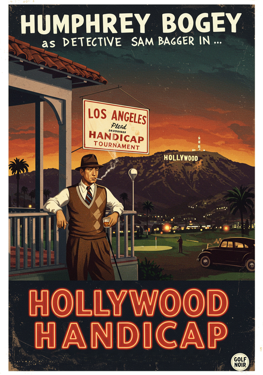 HOLLYWOOD HANDICAP T-Shirt - Starring HUMPHREY BOGEY
