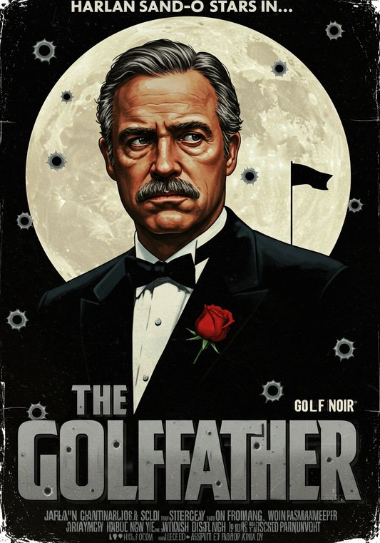 THE GOLFFATHER T-Shirt - Starring HARLAN SAND-O