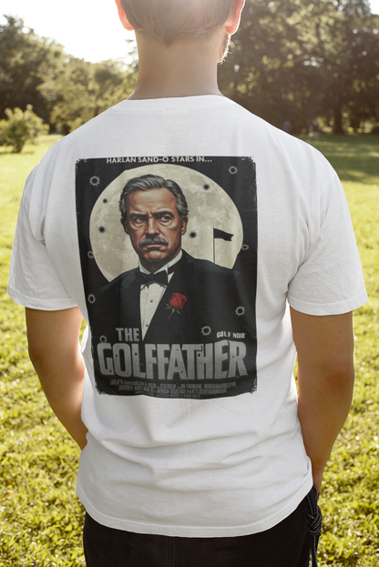 THE GOLFFATHER T-Shirt - Starring HARLAN SAND-O