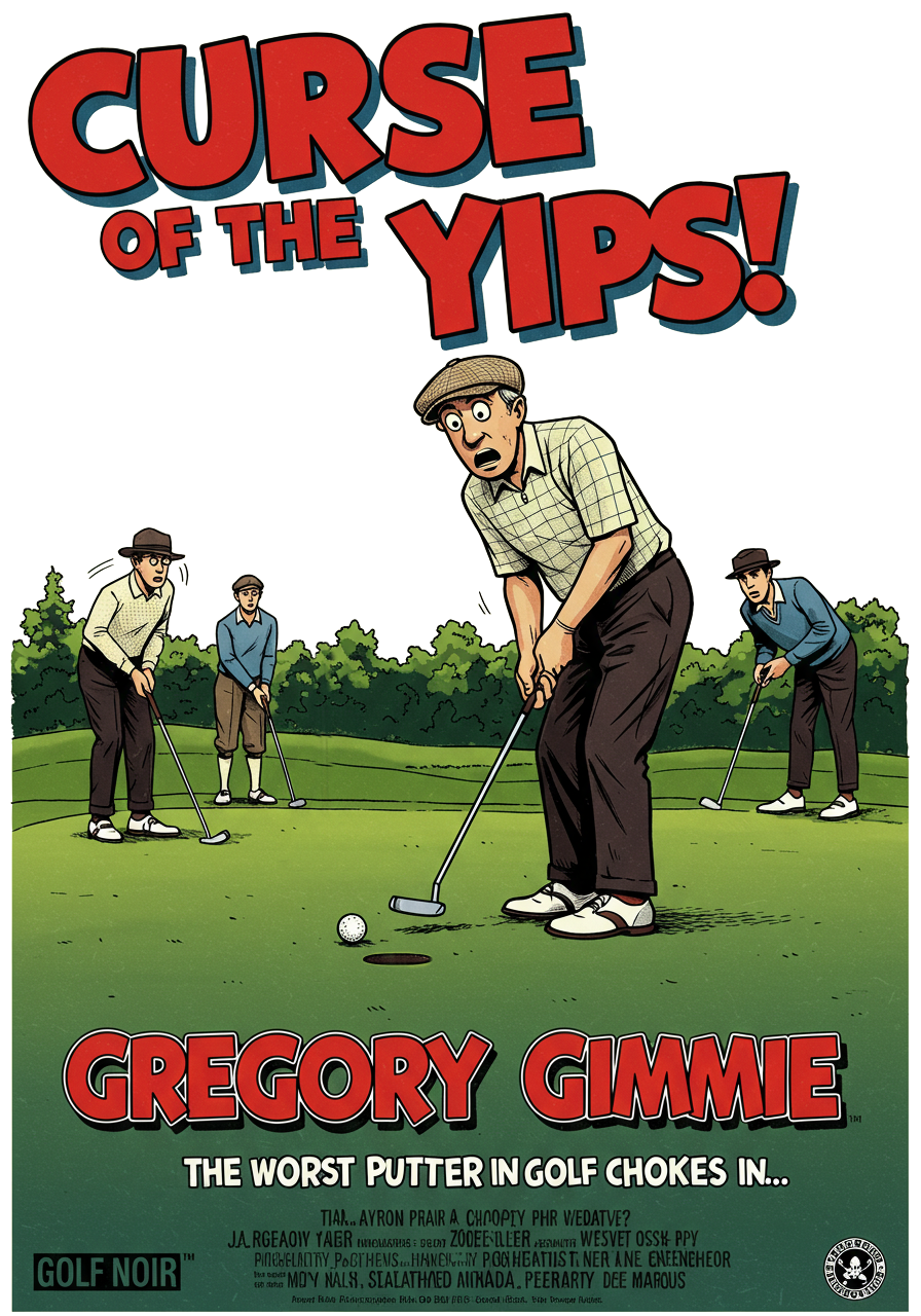 CURSE OF THE YIPS T-Shirt - Starring GREGORY GIMMIE