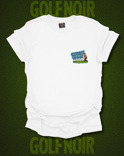 THE KNEE-KNOCKER T-Shirt - Starring GREGORY GIMMIE