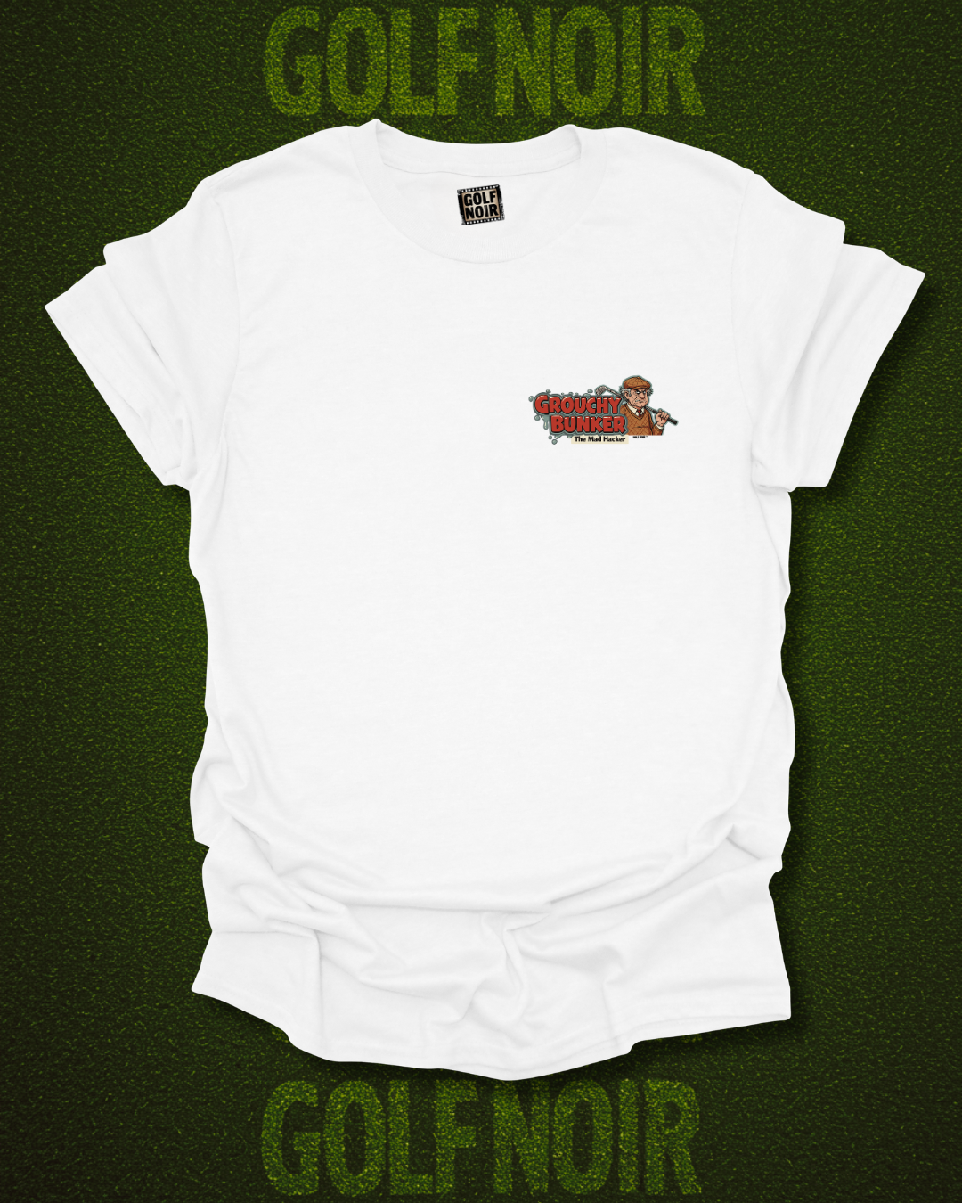 ADDRESS THE BALL T-Shirt - Starring GROUCHY BUNKER