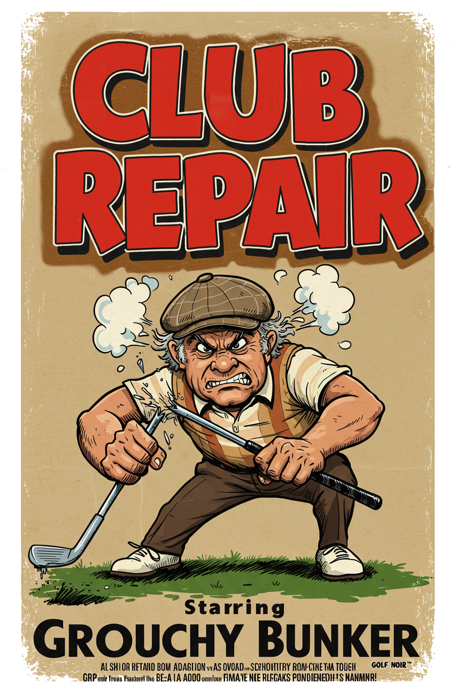 CLUB REPAIR T-Shirt - Starring GROUCHY BUNKER