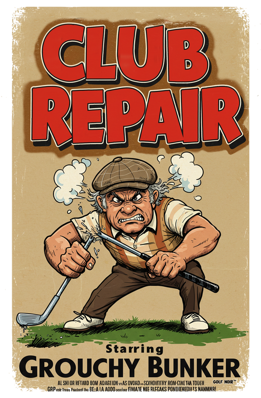 CLUB REPAIR T-Shirt - Starring GROUCHY BUNKER
