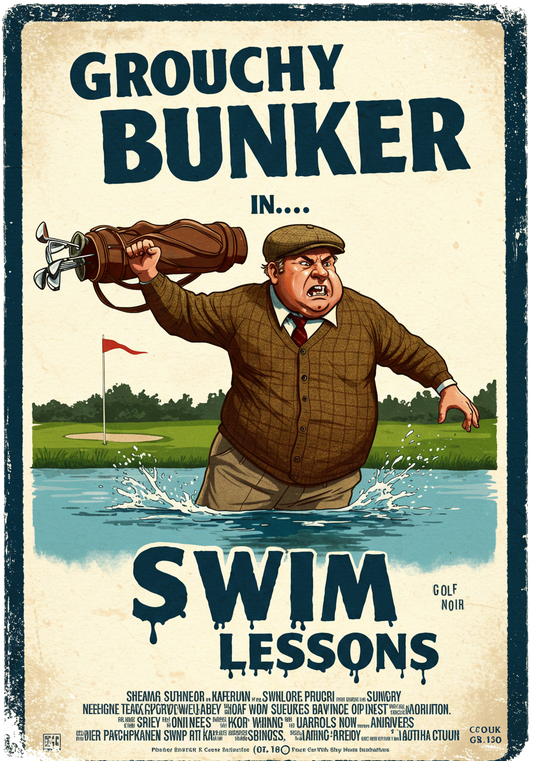 SWIM LESSONS T-Shirt - Starring GROUCHY BUNKER