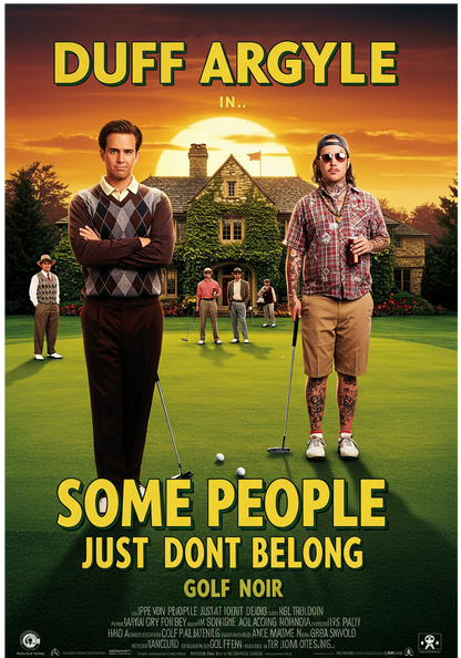 SOME PEOPLE JUST DON'T BELONG T-Shirt - Starring DUFF ARGYLE