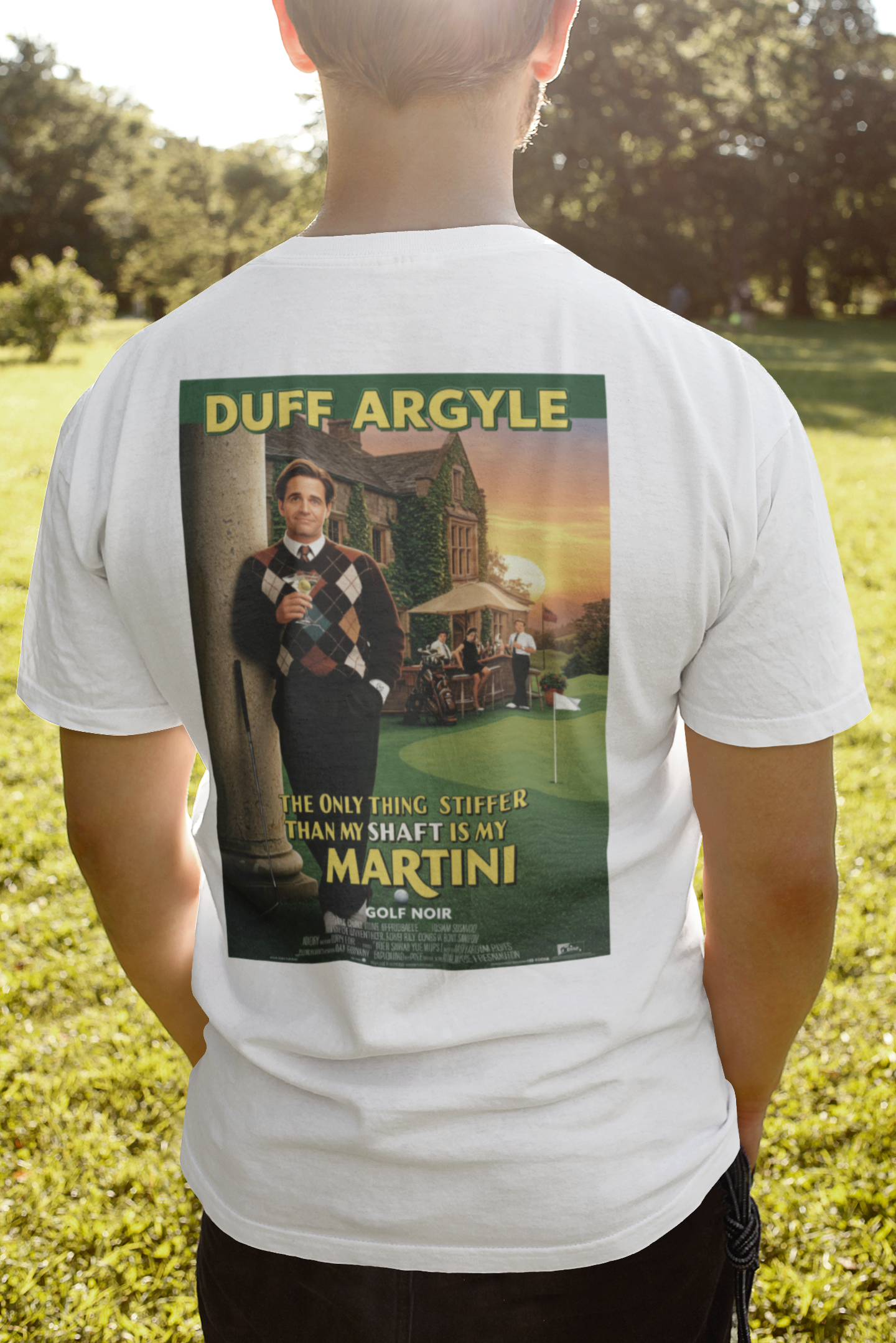 MARTINI SHAFT T-Shirt - Starring DUFF ARGYLE