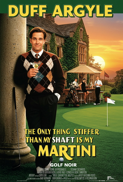 MARTINI SHAFT T-Shirt - Starring DUFF ARGYLE