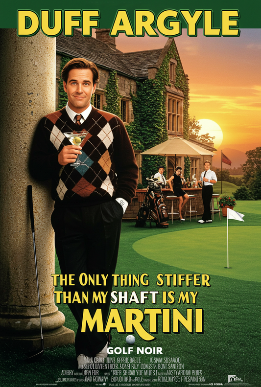 MARTINI SHAFT T-Shirt - Starring DUFF ARGYLE