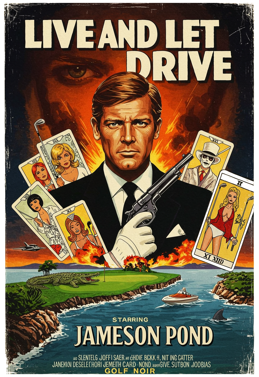 LIVE AND LET DRIVE T-Shirt - Starring JAMESON POND