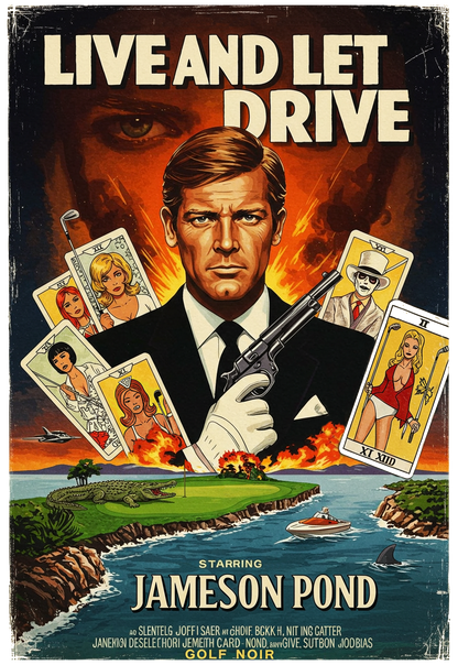 LIVE AND LET DRIVE T-Shirt - Starring JAMESON POND