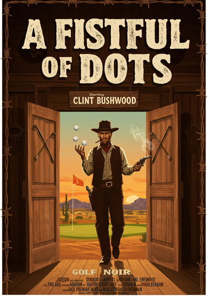 A FISTFUL OF  DOTS T-Shirt - Starring CLINT BUSHWOOD