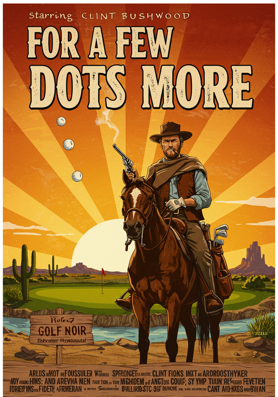 A FEW DOTS MORE T-Shirt - Starring CLINT BUSHWOOD