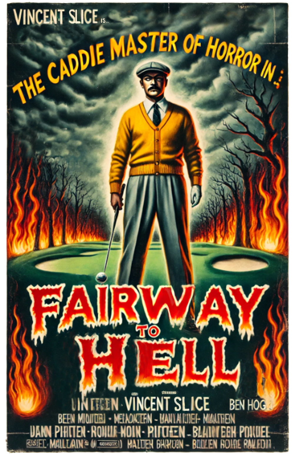 FAIRWAY TO HELL T-SHIRT - Starring VINCENT SLICE