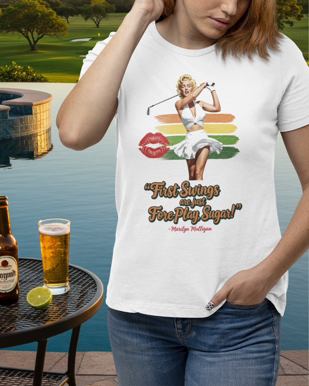 FORE-PLAY T-Shirt - Starring MARILYN MULLIGAN