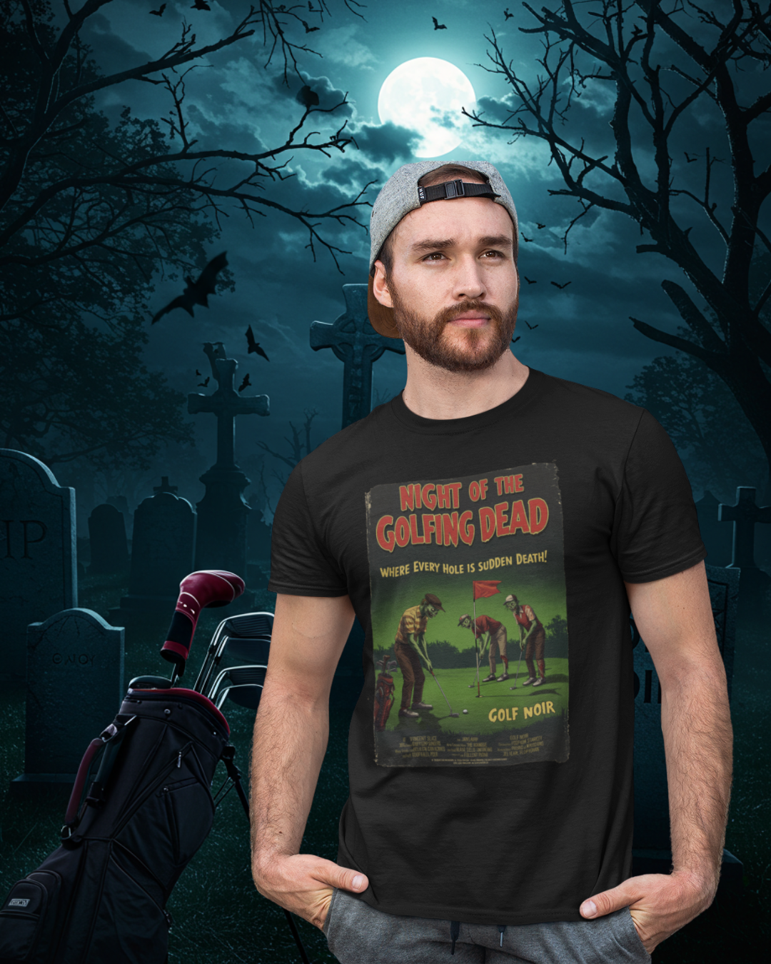 NIGHT OF THE GOLFING DEAD T-Shirt - Starring VINCENT SLICE
