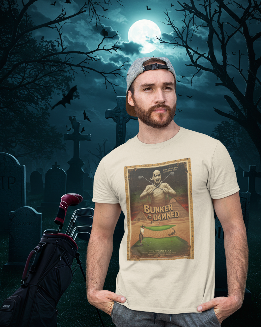 BUNKER OF THE DAMNED T-Shirt - Starring VINCENT SLICE