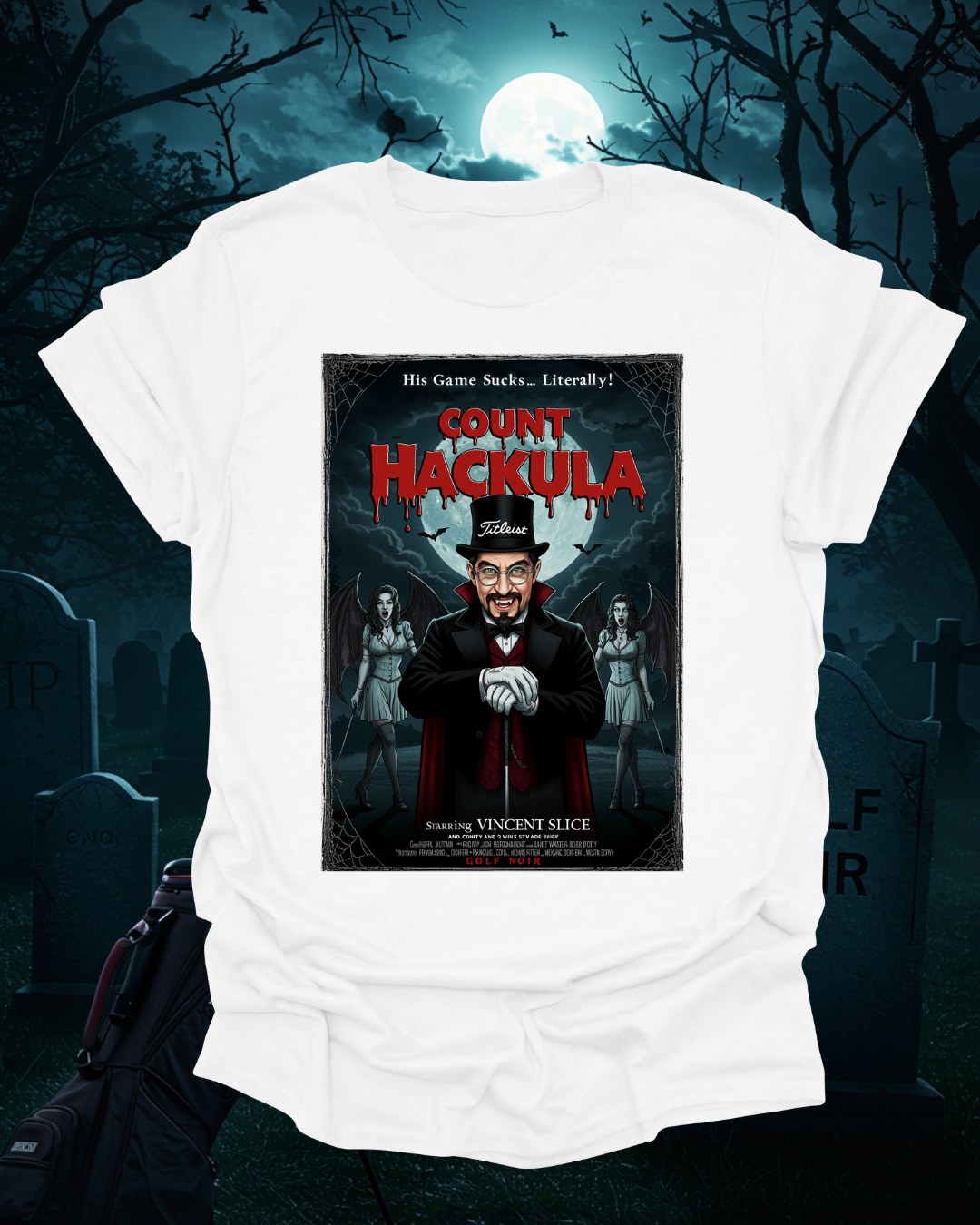 COUNT HACKULA T-Shirt - Starring VINCENT SLICE