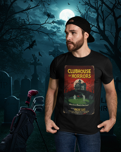 CLUBHOUSE OF HORRORS T-Shirt - Starring VINCENT SLICE