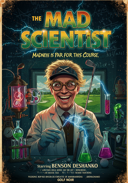 THE MAD SCIENTIST T-Shirt - Starring BUNSON DeSHANKO (A Vincent Slice Design)