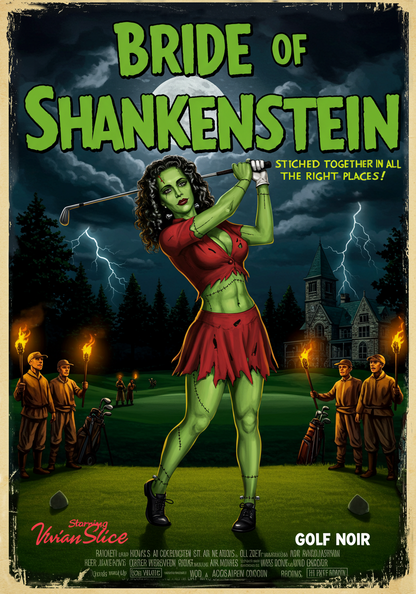 BRIDE OF SHANKENSTEIN T-Shirt - Starring VIVIAN SLICE (A Vincent Slice Design)