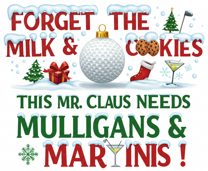 Forget The Milk & Cookies Long Sleeve T-Shirt (A Shanka Claus Design)